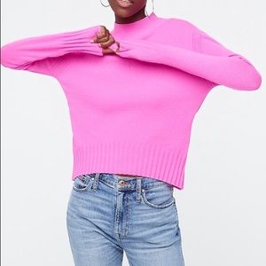 100% Cashmere mock neck sweater